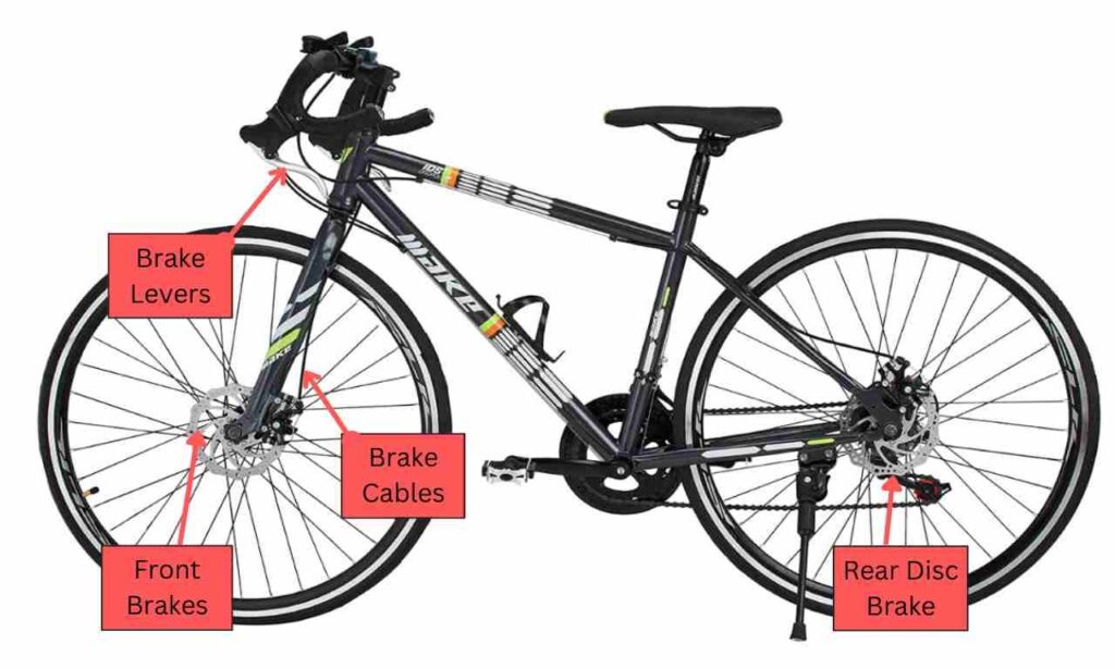 Parts of a bike brakes