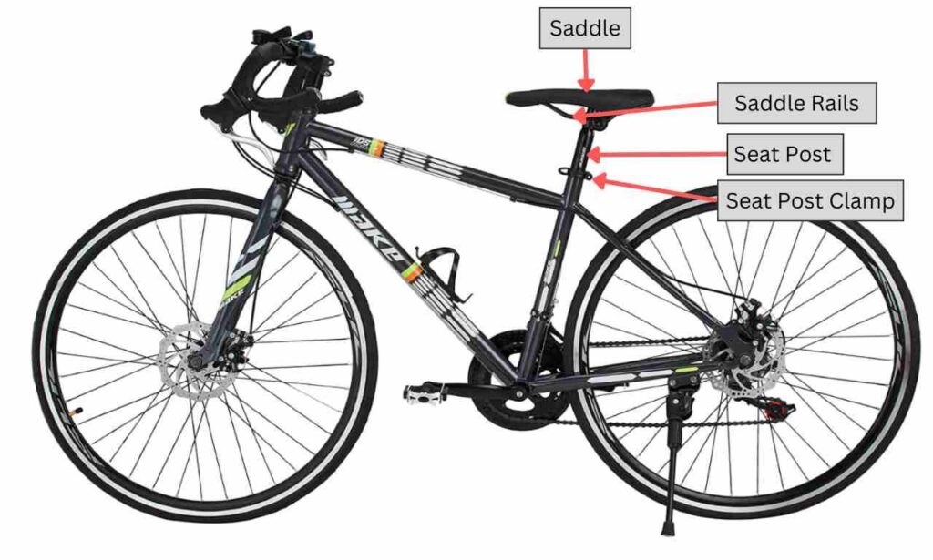 Parts of a bike seat