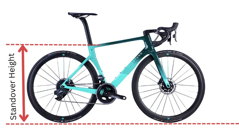 Standover Height - how to Measure a Bike frame Size