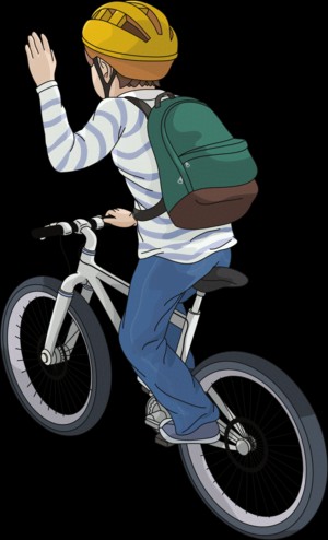 Slowing down bike hand signal