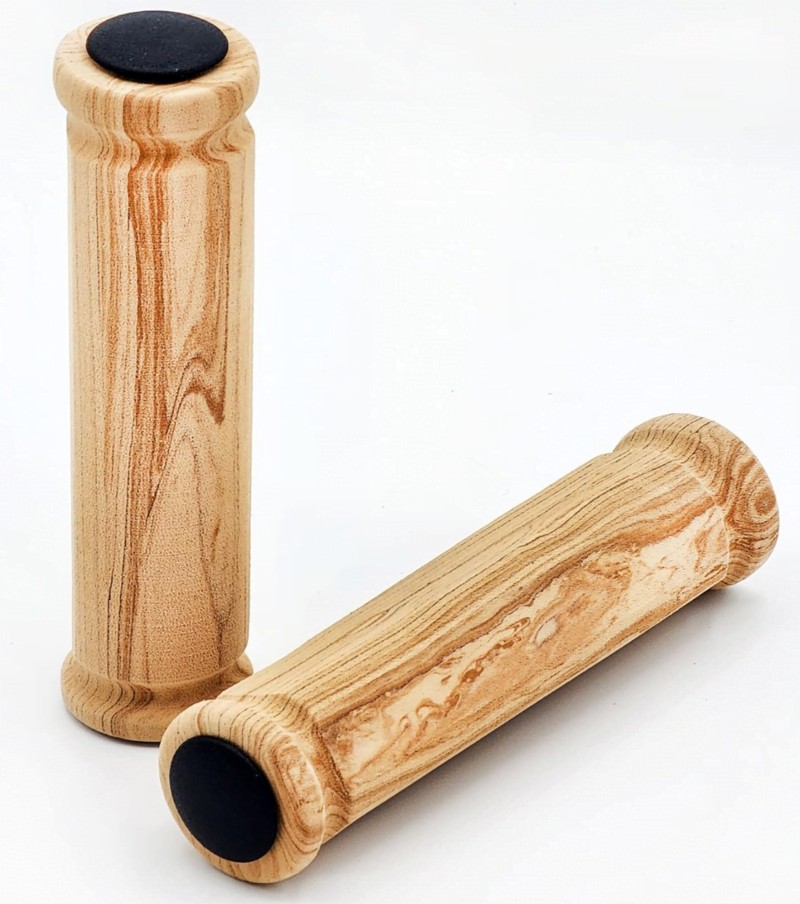 wood or bamboo bike handlebar grip